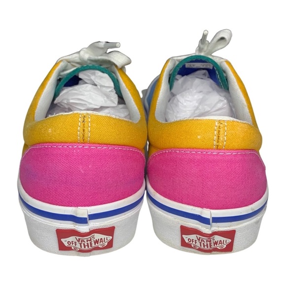 Vans | Unisex | Multicolor Block Canvas Skate Sneakers | 6.5 Men 8 Women - Picture 4 of 10